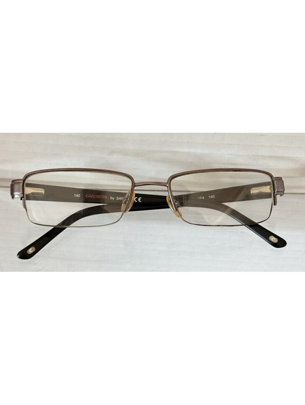 CARRERA CA7560 1P4 Eyeglasses Frames Only 52-18-140 Gunmetal Silver Rectangle